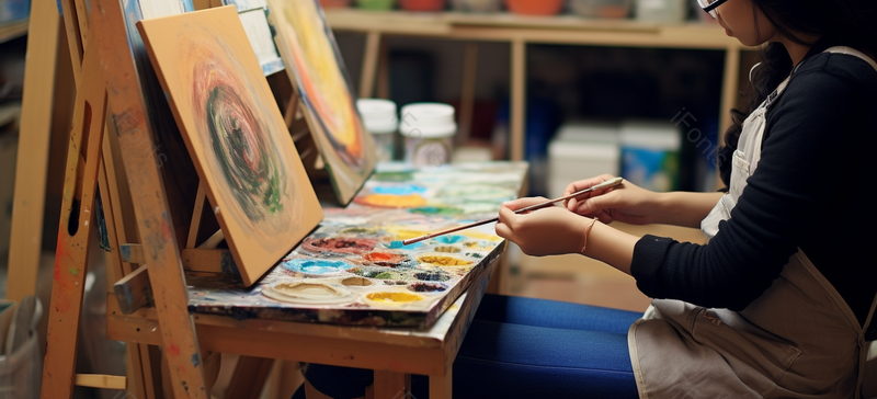 正在室内画画的人手部局部特写,高清,摄影图,摄影图片,图片大全,摄影图免费下载